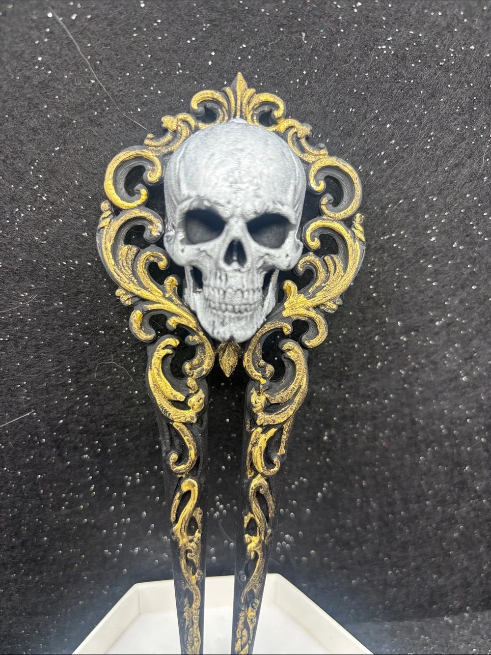 Gothic Skull Hair Fork – 7 Inch